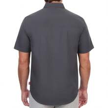 Coleman Camisa de utilidad de manga corta con tejido elástico y resistente para hombre - Camisas de trabajo al aire libre con botones para hombre Variante 4 - Ébano - Ver 4