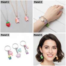 Random 20/30/40pcs Cute 3D Resin Mixed Mini Charms, Cartoon Fruit Animal Pendants For DIY Earrings Necklaces Handmade Jewelry Making Craft Supplies - Multicolor - View 8