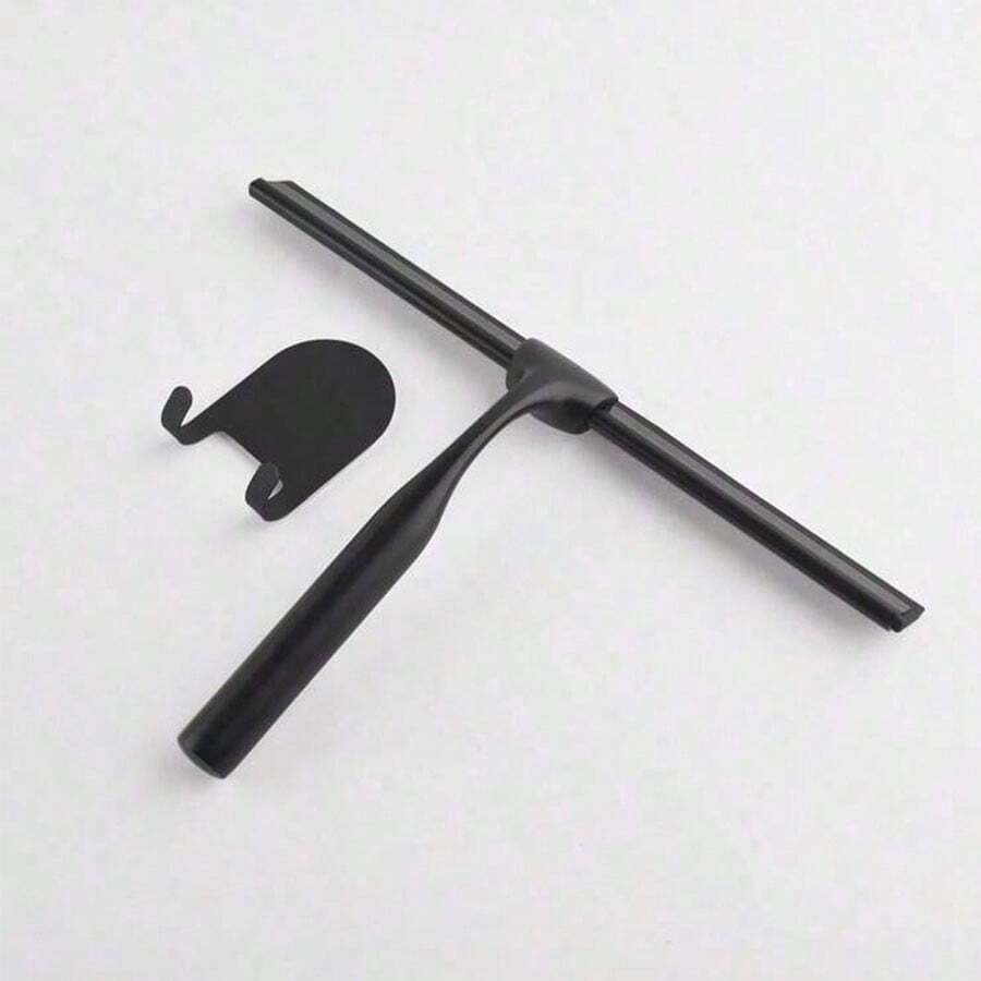1 pieza Herramienta de limpieza de baño de acero inoxidable, adecuada para baño, azulejos, espejos, puertas de vidrio de coche, rasqueta de ducha, cepillo de limpieza de baño, rasqueta de ventana, rasqueta de puerta de vidrio, limpiador de ventanas, rasqueta de piso