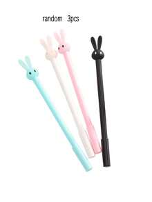Cartoon Rabbit-Kun Neutral Gel Pen, Cute Long-Eared Rabbit Signature Pen, Creative Student Water Pen, Back To School - Multicolor - View 10
