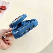 Disney 3D Stitch 矽膠泡泡手機殼 + 支架，可愛卡通防震保護殼，適用於 iPhone 11、12、12 Pro、13 Pro/14 Pro/15 Pro、12 Pro Max/13 Pro Max/14 Pro Max/15 Pro Max、14 Plus/15 Plus、16、16 Pro/Pro Max/Plus、17 Pro/Pro Max、Air - 藍色 - 查看 9