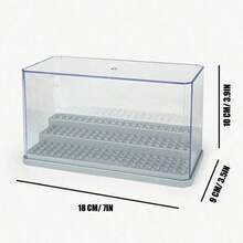 Building Block Minifigure Display Box Transparent Acrylic Display Case Assembly Alternative To Glass Box Plastic Dust-Proof Protection With Matte Black Base Storage Organizer Action Figure Desktop Collection Decor - Minifigure Display Box - View 14
