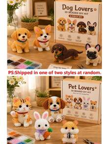 1 Set Exquisite DIY Animal Beaded Kit, Cute 3D Animal Beaded Craft Set, Includes Colorful Beads And Instructions, Adult Creative DIY Handmade Jewelry Art Craft Set - Multicolor - View 10