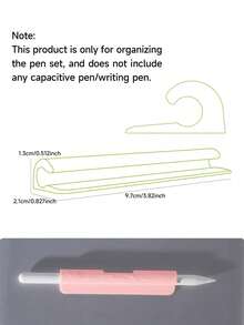 1pc Silicone Stylus Pen Holder, Adhesive-Backed No-Drill Stylus Pen Fixer, Tablet Touch Pen Anti-Loss Pen Stand, Suitable For Tablet/Phone Case/Laptop/Office Study Accessories, Multiple Colors Available - Multicolor - View 12