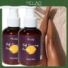 2 Packs MELAO Self Tanning Lotion, 100g/3.53oz Natural Sunless Tanner, Long-Lasting Golden Tan Lotion For Body & Face, Streak-Free Formula - 2個 - 查看 2