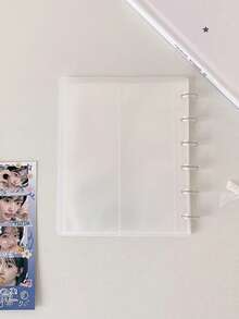 1pc Life 4-Grid Loose-Leaf Card Album Student Sticker Storage Mushroom Snap Photo Album Idol 4-Grid Photo Album - A - View 11