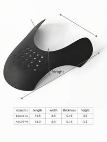 COSYLEE 4雙鞋子防皺護套，防皺防變形，輕量耐用，適用於運動鞋與休閒鞋 - 4雙-黑色 - 查看 3