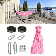 Hammock Ajaib, Kain Lembut dan Nyaman, Tersedia Berbagai Warna, Penggunaan Luar Ruangan, Sistem Gantung yang Dapat Diatur, Portabel dan Ringan - MultiWarna - View 16