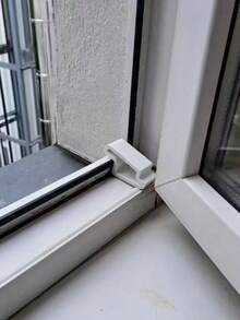1/5pcs Door & Window Stopper | Durable Anti-Collision Buffer Strip And Rail Lock Set, Suitable For Balcony Partition, Ventilation And Privacy Protection | Easy Installation, Suitable For Patio Door, Bedroom Essentials | Home Gift - Multicolor - View 1