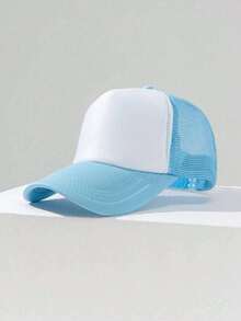 1pc Women's Two-Tone Mesh Breathable Baseball Cap - Multicolor - View 5
