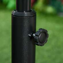 Parasol Stand For 25 Kg Umbrellas, Rattan-Look, Basket For Umbrellas Ø35/Ø38/Ø48 Mm, Antique Bronze, Ø53 X 40 Cm - 銅色 - 查看 5