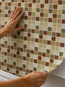 Self-Adhesive PVC Wallpaper, Washable, Decorative Wood Pattern, 5m X 10m Roll, For Home Renovation And Decoration, Living Room, Bedroom, Kitchen, Furniture, Patterned Wall Covering. - F215 - 查看 3