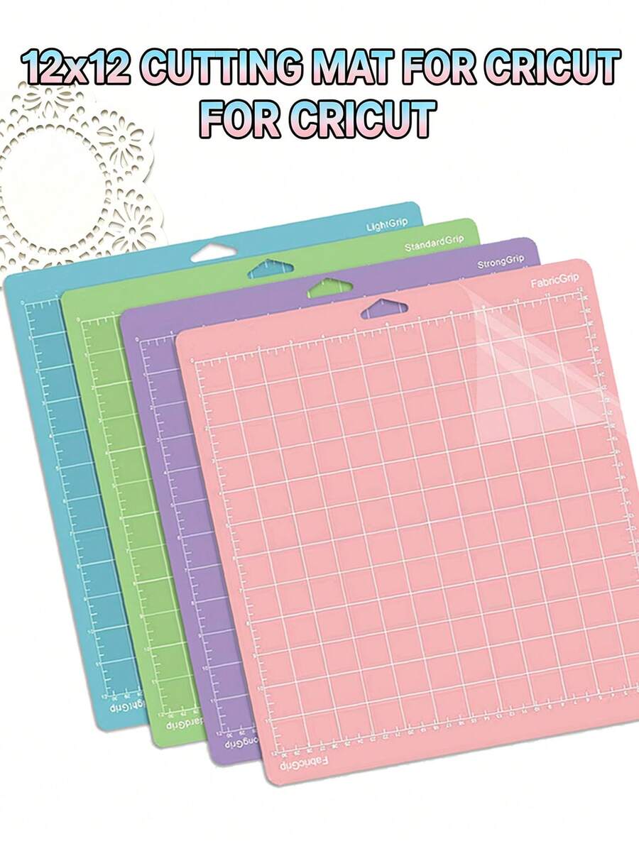 Cutting Mat 12x12 For - Standard Light Strong Fabric Grip Mats For Vinyl Cardboard Quilting, Compatible With Maker - Sets - View 1