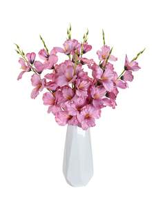 1/6/12 Pcs 55cm Artificial Simulation Daffodil Magnolia Silk Flower Art Home Living Room Wedding Table Decoration Romantic Theme - Hot Pink - View 5