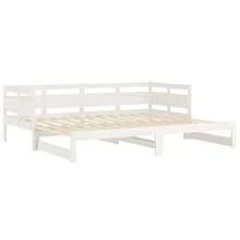 vidaXL Lit coulissant sans matelas blanc 2x(90x200) cm - Blanco - Ver 9