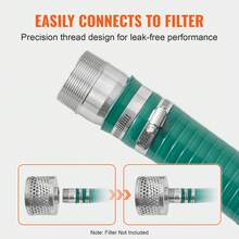 50.8 Mm X 6.1 M Suction Hose, Hose With Cam Connectors, Aluminum Fittings For Various Pumps For Wastewater Treatment, Water Transport, Green - 2.0inch 20ft - 查看 5