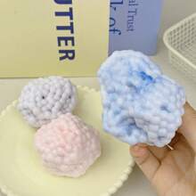 1pc New Fun Handmade Squeezable Green Ball, Suitable For Making Creative Toys, Global Family Gathering - Baby Blue - View 1