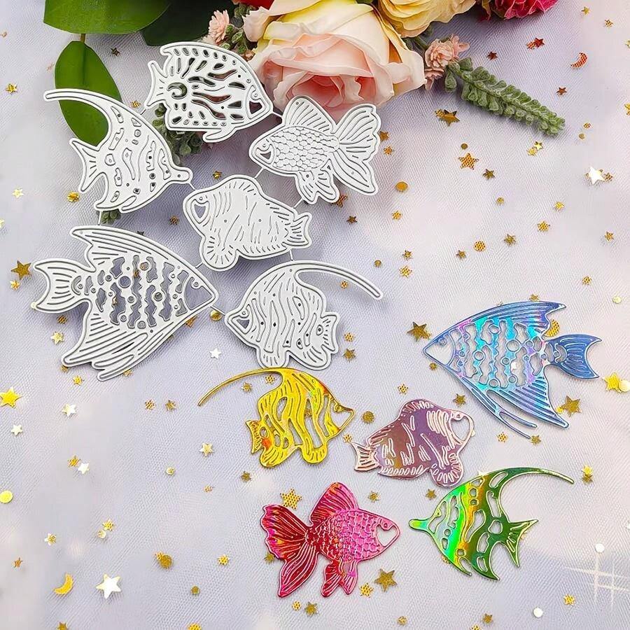 Deep Sea Fish Metal Cutting Dies, Suitable For DIY Scrapbooking Decoration Craft Die Cutting Embossing Card Making Template Scrapbook And Craft Photo Album Decoration Embossing - LG26-8103 - View 1