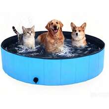 Reversible Stackable Thickened Pet Swimming Pool, Large Capacity Portable, Suitable For Indoor And Outdoor Use (Drain Hole Position Varies By Model, Image Shown For Reference Only) - Multicolor - View 1