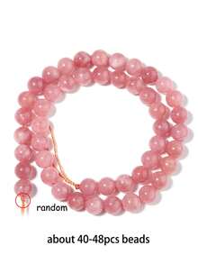1 String Natural Ice Sunstone Loose Pink Beads Suitable For Diy Bracelet Necklace Earring Making Jewelry Accessories 6/8/10mm - Watermelon Pink - View 12