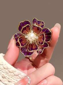 復古牡丹胸針 小眾仿珍珠胸針 高端花卉胸針飾品 - 牡丹胸針 - 查看 10