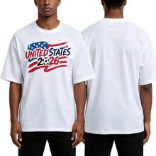 amiseta de Fútbol, Diseño Gráfico de Balón en Negritas, Ropa Casual Urbana para Verdaderos Aficionados al Fútbol, Camiseta Casual de Manga Corta para Hombre, Camiseta Estampada 100% Algodón. - Blanco - Ver 4