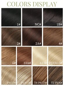 DNE HAIR 7件組 120g 真人髮接髮片，1# 純黑色雙層隱形夾式髮片，Remy髮質無縫柔軟厚髮尾，防掉髮可重複使用，適合細髮，女性女孩沙龍日常婚禮派對造型 - S1 - 查看 9