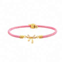 1pc Minimalist Vintage Bowknot Colorful Adjustable Rope Bracelet For Women - Bow - View 5