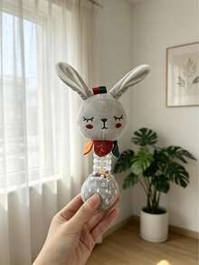 1pc Unisex Animal Shaped Hand Bell With Built-In Colorful Rattle Beads, Suitable As Early Education Grasping Training Toy For Newborns, Suitable As Newborn Gift - Multicolor - View 7