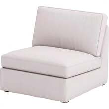 HomeTown Market La resistente funda para sofá KIVIK es compatible con el sofá  Kivik.Solo funda de asiento (poliéster beige 3 asientos) - Poliéster beige, 3 plazas - Ver 9