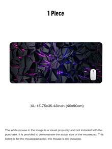 1pc Cyberpunk Large Keyboard & Mouse Pad | Waterproof, Non-Slip, Wear-Resistant Rubber Base | High-Definition 3D Print, Fade-Resistant | Suitable For Gaming, Desktop, Laptop, Desk Decor | E-Sports, Office, Student Tech Desktop Accessory | 4 Sizes Available (S/M/L/XL) - A - View 11