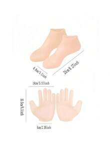 1 Pair/2 Pairs High Elasticity Moisture-Wicking Compression Socks, Reusable Aloe Vera Socks, Overnight SPA Socks, Non-Slip Gel Heel Socks, Unisex, Suitable For Dry Skin, Dry Feet, Rough Skin, Home Foot Care, Can Be Used With Your Favorite Lotion And Foot Cream, A Great Gift For Mom Or Girls, Multiple Combinations, Suitable For Massage And Applying Foot Moisturizing Gel, A Great Gift For Friends, A Great Gift For Women. - Black - View 10