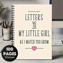 Fun Spiral Notebook Journal For Daughter Granddaughter Niece, Shower Gift Notebook, Growing Up New Mom Gift, Letters To My Little, Memory Book, Planning Book - Multicolor - View 15