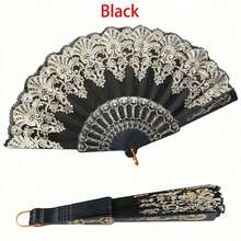 4/2pcs/1pc Elegant Bohemian Style Fabric Fan With Floral Pattern - Perfect For Weddings, Decorations, Parties, And Gifts | Elegant Design For Special Occasions Like Thanksgiving, Mother'S Day, Father'S Day, And Graduation Events, Wedding Decorations - Multicolor - View 5