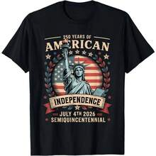 Amerika 25. Jubiläum 25 Jahre Amerika T-Shirt,Unisex Tee - Schwarz - Übersicht 1