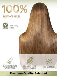 DNE HAIR 7件組夾式真人髮接片 120G 6#淺棕色 雙層髮束隱形夾片 Remy髮接片 無縫柔軟厚髮尾 防脫落可重複使用 適合細髮女性女孩 沙龍日常婚禮派對造型 - S6 - 查看 7