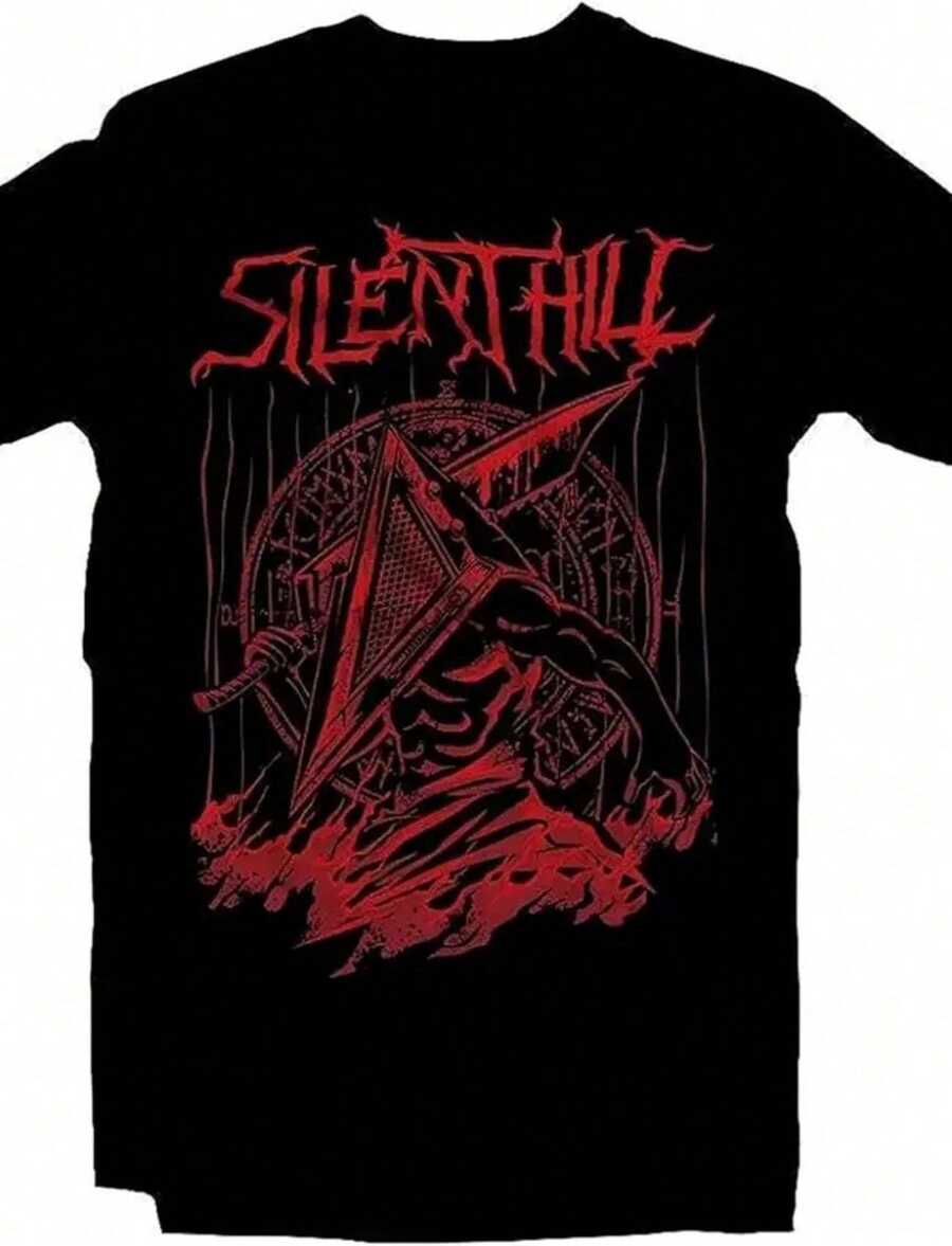 Camiseta negra de Poliéster para hombre Staind Band "Confessions Of Fallen" – Manga corta, cuello redondo, diseño gráfico de calavera alada, estilo casual y moderno, para verano - Negro - Ver 1