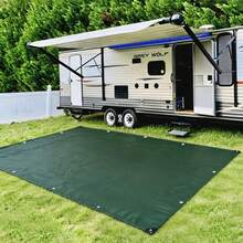 RV Heavy Duty Moisture-Proof Waterproof Mat, Waterproof Dust-Proof Ground Sheet, Essential For RV Outdoor Camping And Picnic - Green - View 6