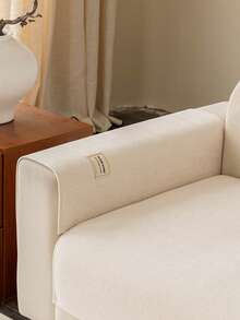 1PC Linen-Like Pet-Resistant Non-Slip Sofa Cushion, Label-Decorated Simple Style Mat, Four-Season Universal Machine-Washable Sofa Protector Cover. - Multiple Styles 1 - View 6