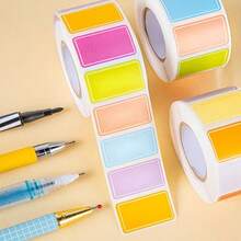 500pcs/Roll Color Coded Index Label Stickers, Durable Self-Adhesive Labels, Easy To Organize, Mark And Create Name Tags, Reusable, Suitable For Office, School, Home, Office Supplies, Stationery, Gift Wrapping - One Size Fits All - View 2