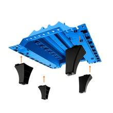 Motorenteile Positionierungswerkzeug 45*40*20cm, Montage- und Reparaturtisch für Zylinderkopf, Organizer für Ventile, Federn & Nockenwellen, Professionelle Kfz Motor Reparatur Ablageplattform - A - Übersicht 5