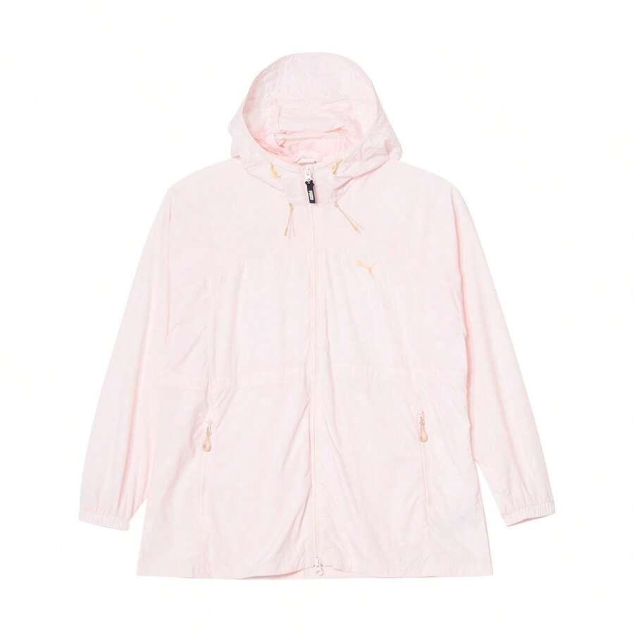 Puma [Oversized] Spring/Summer Lightweight Thin Skin Jacket Women's Zipper Hooded Outdoor Sports Jacket 62837567 - Baby Pink - View 1