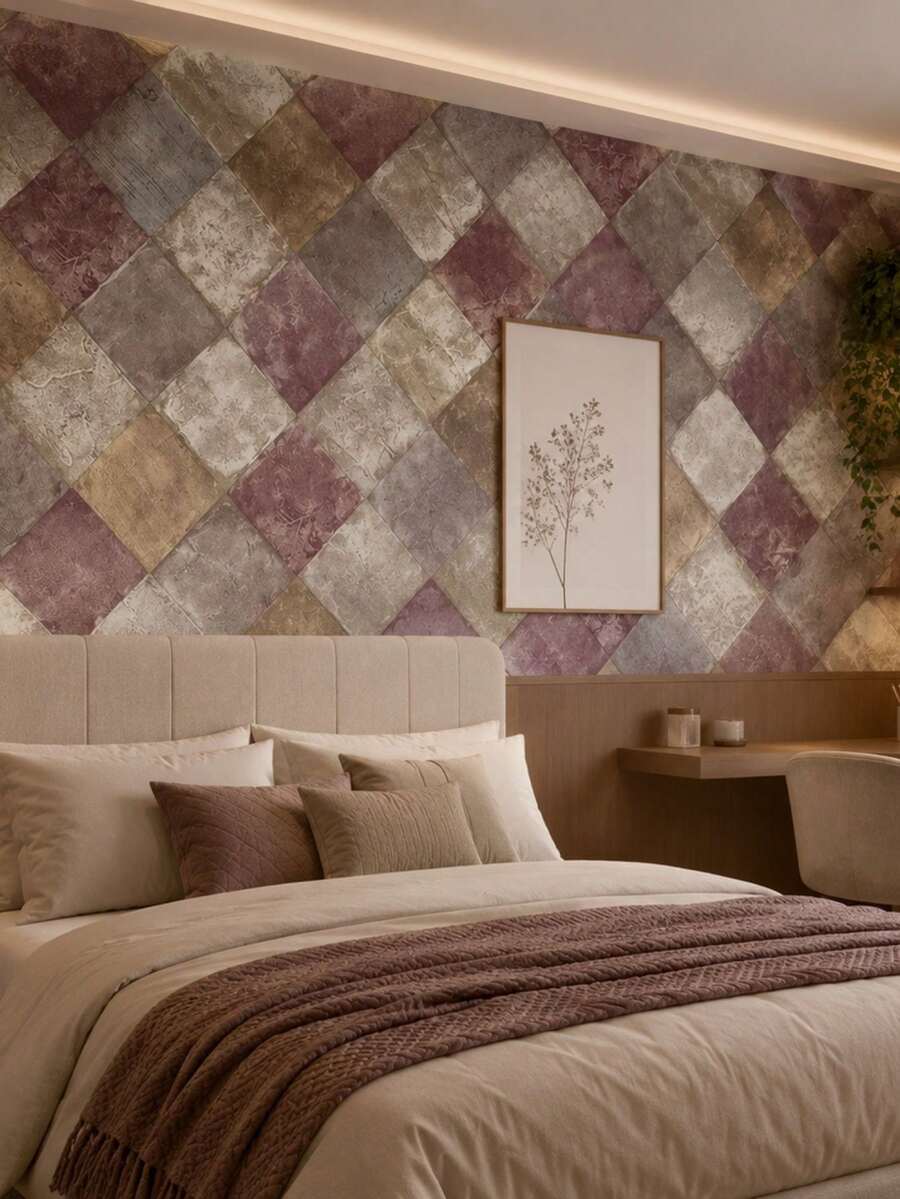 Self-Adhesive PVC Wallpaper, Washable, Decorative Wood Pattern, 5m X 10m Roll, For Home Renovation And Decoration, Living Room, Bedroom, Kitchen, Furniture, Patterned Wall Covering. - F201 - 查看 1