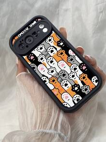 TJ147 Adorable Cat Paws Fully Enclosed For Drop Protection And Slip Resistance Features Angel Eye TPU Soft Case For  A38 A18 A15S A16S A17K A54 A58 A5i A5 Pro A5X A60 A74 A79 A57 A78 A35 A53 Find X8 Reno7 10 12 11 13 14 Pro 4F 11F 12F 12FS 13F 14F 4Z 5Z 6Z 7Z 8Z For Redmi 12 13 9C 10C 12C 13C 14C Note 9 10 11 12 13 14 Pro 10S 11S 12S 14S For Poco M6 M7 X7 For Honor X9C Magic7 Lite For Galaxy S26 Ultra For Pixel 7 For  V30 Lite For  Phone Case - 黑色 - 查看 5