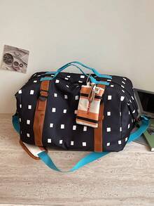 Multi-Carry Practical One Shoulder Travel Tote Bag, Large Capacity, Suitable For Weekend Trips, Fitness, Short-Distance Business Trips - Multicolor - View 10