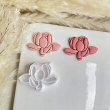 蝴蝶聚合物黏土耳環模具套組，蝴蝶翅膀花卉造型 DIY 珠寶製作工具，黏土切模適用於耳環、吊墜、飾件 - 蝴蝶型 - 查看 4