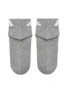 Adidas Men's And Women's Sports Socks SPW ANK SOCK 3P Summer Men's And Women's Gray Short Sports Casual Socks JC9268 - Black/Medium Heather Grey/White - View 4