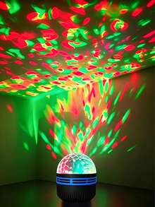 Luz Proyectora de Ola Soñadora, Lámpara RGB Alimentada por USB con Control Remoto para Noches Relajantes & Vibras de Fiesta - luz policromática - Ver 2