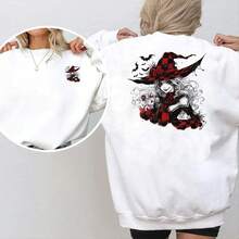 1pc/2pcs/3pcs Scary Witch Pattern With Red Plaid Hat, Bat And Skull Design, Suitable For Various Projects, Comes With Heat Transfer Patch. This Washable Heat Transfer Sticker Is Perfect For Halloween Costumes And Decorations. It Can Be Applied To Various Items Such As T-Shirts, Masks, Jeans. - Multicolor - View 5
