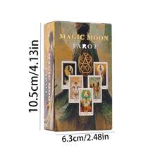 1 buah Kartu Tarot Bulan Ajaib, Kartu Permainan Ramalan Misterius untuk Pesta dan Pertemuan - Grey - View 5